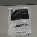 Amoretu Short Sleeve Tunic Tops Loose Fit for Women Crew Neck Tunic Tshirt (Black, M)