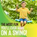 Swurfer Kick Stand Up Surfing Tree Swing Outdoor Swings for Kids Up to 200 Lbs - Hang from Up to 10 Feet High - Includes 24" SwingBoard, UV Resistant Rope, & Handles