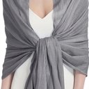 Umjetnost Women's Solid Color Scarf Lightweight Soft Fashion Bamboo Long Large Scarves Shawl Wraps for Women (Gray)