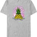 NEFF Men's Short Sleeve Round Neck T-Shirt with Pineapple Print (Medium)