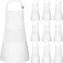 Bouiexye 10 Pack Kids Apron Adjustable Children Apron with 2 Pockets Children Chef Painting Aprons for Cooking Baking Painting Crafts Making