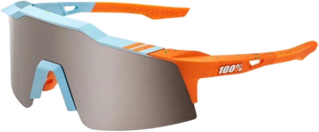 100% Speedcraft XS Sport Performance Cycling Sunglasses Premium Vented Baseball Road Bike Triathlon with Interchangeable Lens (Soft Tact Two Tone)