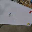 VIZ-PRO Large Cork Bulletin Board, 96 X 48 Inches, Wall-Mounted Corkboard with Silver Aluminium Frame for School, Office, and Home 8' X 4'