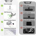 Tiostep Clip and Go Strap for Phone with Wallet Crossbody Phone Lanyard Adjustable and Detachable Clear Bag with Zipper Pouch for Stadium Events and Concert (Gray, S)