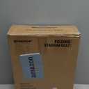 Sheenive Stadium Seats for Bleachers with Back Support, Bleacher Seats with Backs and Cushion Wide, Padded Portable Folding Comfort Stadium Chair with Shoulder Strap, Perfect for Sports Events (Black)