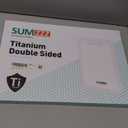 Sumzzz Titanium Cutting Board for Kitchen, Non Toxic 2-in-1 Cutting Board Double Sided Food Grade Pure Titanium, Knife Friendly Easy to Clean Large Size 1510.3