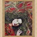 Belladonna with Andover Champagne Frame, 21.38" x 25.38"