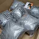 Realspring 6 Pcs Bean Bag Chairs for Adults Inflatable Chairs with Electric Air Pump,Blow up Couch Folding Portable Inflatable Couch Lazy Sofa for Reading Living Room Camping (Gray)