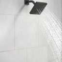 Modern 1.75 GPM Square Single Function Shower Head with Touch-Clean Technology