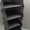 Lifewit 10 Compartments Hat Organizer for Baseball Caps, 1 Packs Hat Racks Hanging Storage organizer, Non-Woven Fabric Display Shelf Holds Up to 40 Hats, Cap Holder Hanger for Closet, Bedroom, Grey