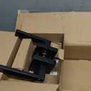 6 Pack Matte Black Door Handles, Keyless Interior Door Knobs, Privacy Door Lever Locksets for Bedroom Bathroom, Heavy Duty Square Door Lock (2.0lb), Reversible for Left&Right Handled Doors