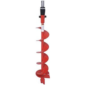 THUNDERBAY 6 Inch Diameter 36 Inch Long Earth Auger Bit with Fishtail Point and Patent Shock Spring