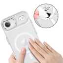BENTOBEN Magnetic for iPhone Air Case,Clear Sparkly Glitter Phone Case [Compatible with MagSafe] Shockproof Cute Anti-Slip Anti-Yellow Women Girl Protective Cover for iPhone Air 6.5",Clear