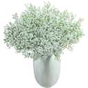 Grohealia Baby’s Breath Flowers Bulk – White Real Touch Gypsophila Bouquets Faux Baby Breath for Wedding Decor, Centerpieces, DIY Floral Arrangement, Party and Home Decorations (12Pcs)