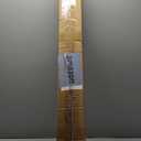 8FT acrylic curtain rod set for 96"windows, 1 1/2" diameter clear acrylic curtain rod with twenty curtain rings. Three gold yellow wall mounted brackets. Modern & clear look.