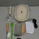 Upgraded Sourdough Starter Warmer, Precise 6 level Thermostat Control (77-122F) Silicone Sourdough Warming Bowl, Auto Warming On/Off, 6-Hour Timer Sourdough Warmer with Sourdough Starter Kit (Oval Warmer Set)