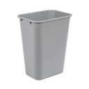 Amazon Basics Lightweight Rectangular Commercial Office Wastebasket, 10 Gallons, Grey