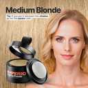 3 x IMPERIO Root Touch Up Hair Powder for Concealing Hair Loss instantly - Hairline Powder for Women & Men - Water resistant Root Cover Up for Thinning Hair in Premium Hairdressing Quality (Medium Blonde)