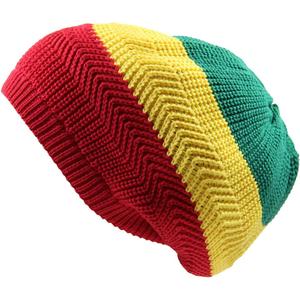 Cotton Classic Rasta Beanie Tam (One Size-X-Large)