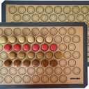 Macaron Silicone Baking Mats - Set of 2 - Full Size - 16.5 x 24, Non-Stick Macaron Mat for Perfect Baking - Dishwasher & Oven Safe, Ideal for Macarons, Cookies, Bread, and More