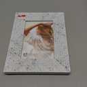 Malden International Designs 4x6 Picture Frame Textured Pattern White