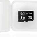Pack of 2 Micro SD Card 8GB Flash Memory Card Micro SDHC with SD Adapter, C10, A1, U1 (8 GB)