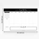 2 x Bliss Collections Monthly Planning Pad, To Do List Notebook - Undated Tear-Off Sheets Notepad - Work Calendar, Organizer, Scheduler for Goals, Tasks - Get Stuff Done, 12" x 18", 18 Sheets