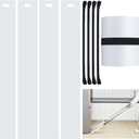 Soaoo 4 Set Appliance Slider with Pull Strap Appliance Mover with Handle Plastic Moving Furniture Gliders Heavy Duty Sliding Sheet for Tile Floors and Hardwood Floors, Glides Easily (8 x 60 Inch)