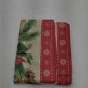 Artoid Mode Poinsettia Pine Branches 210 GSM Christmas Table Runner, Seasonal Winter Kitchen Dining Table Decoration for Home Party Decor 13x72 Inch (Red)