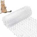 Zopeal 158 x 12 Inch/1 Roll Cat Spikes Keep Dog Off Couch Cat Deterrent Mat Strips Spiked Mat Fence Outdoor Indoor Keep Pet Off Couch Furniture Garden (White)