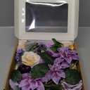Ling's Moment Artificial Flowers Box Set for DIY Wedding Bouquets Centerpieces Arrangements Party Baby Shower Home Decorations (Dreamy Purple) (Grand, Prpl-lilac & Purple)