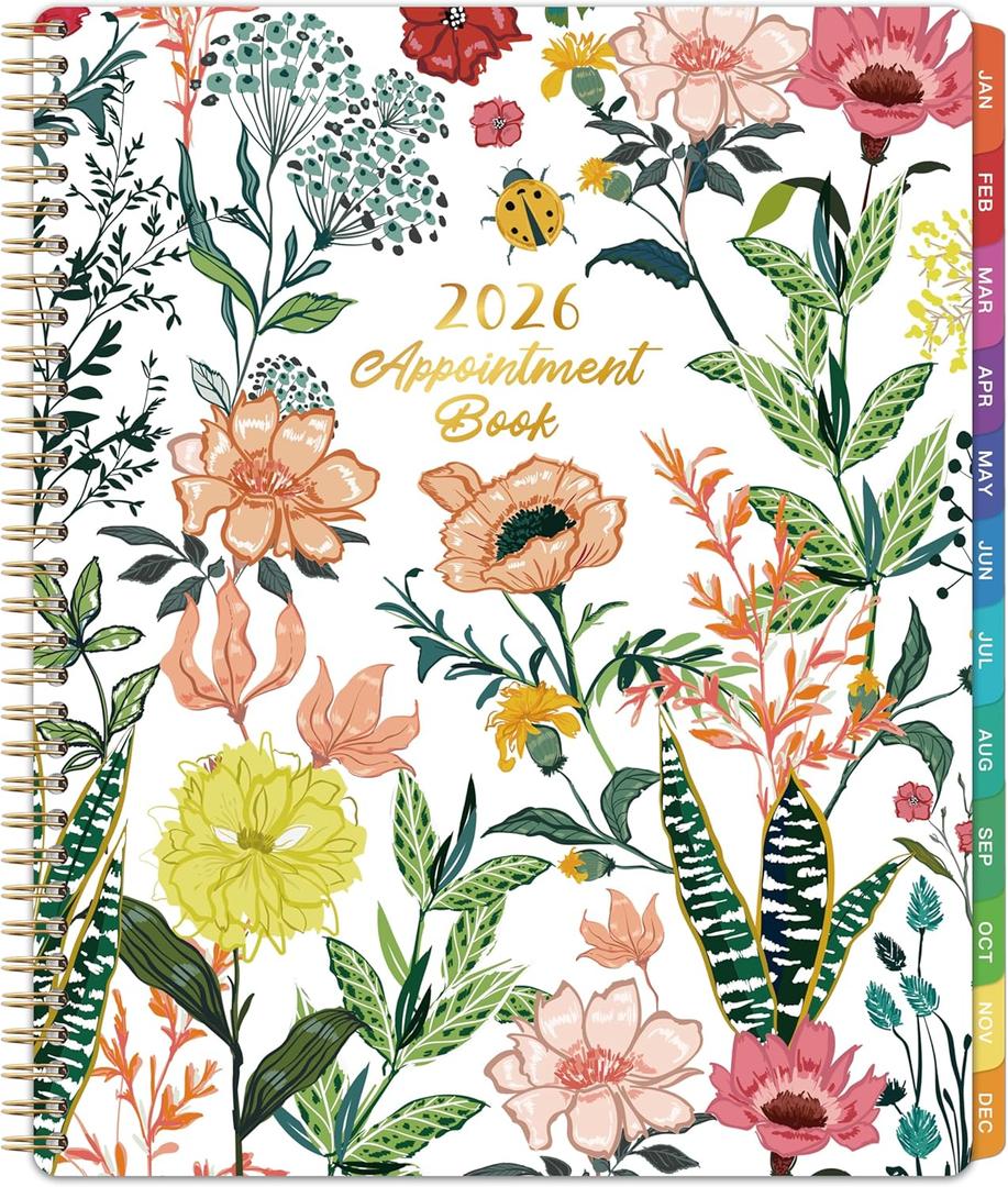 2026 Appointment Book/Planner - 2026 Daily Hourly Planner, Jan 2026 - Dec 2026, Weekly Appointment Book, 8.5" x 11", 30-Minute Interval, Lay-Flat, Tabs, Ample Space with Notes  To-Do Lists