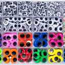 1700pcs Googly Wiggle Eyes Self Adhesive, for Craft Sticker Eyes Multi Colors and Sizes for DIY by ZZYI