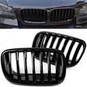 Front Grille For 2007-2014 BMW X5 E70 X6 E71ABS Gloss Black Kidney Grill