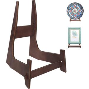 Plate Stands for Display,15.5 Inch Large wooden Plate Holder Display Stands,Frame holder stand for Book, Picture,plaque, Decorative Plate, Photo and Platter, Tabletop Art(1 Pack )