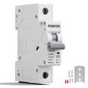 12-110V DC Circuit Breaker Solar 10Amps 1P Miniature Circuit Breaker Solar DIN Rail Mount Thermal Magnetic Trip Solar PV Isolator Solar Panel for Photovoltaic Systems