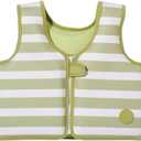 SUNNYLiFE Swim Vest - Constructed with Neoprene Plus a Secure Front Zip and Develop Water Confidence. | Toddler Swim Vest (Into The Wild Khaki, 3-6)