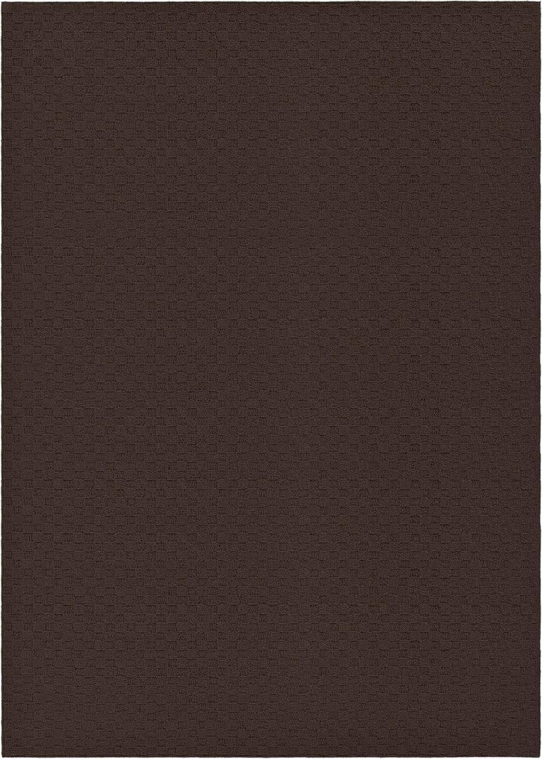 Garland Rug Town Square Brown Mocha 3' x 5' Non Slip Area Rug for Living Rooms & Hallways, Stylish & Durable for High-Traffic Areas
