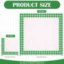 Resurhang Green White 100 Pcs Checkered Napkins Gingham Plaid Tissue Disposable Napkins Picnic BBQ Party Supplies for Spring Summer Party Supplies (2 Styles)