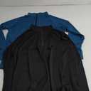 Real Essentials 2 Pack: Women's Dry-Fit Long Sleeve Quarter Zip & Full Zip Up Hoodie Workout Jacket, (Small, Quarter Zip Set 11)