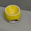 Boston International Wax Melt Warmer Ceramic Tealight Tart Burner, 5" Tall, Lemon