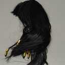 lontakids Egyptian Queen Black Wigs with Braids Fringe Costume Accessories