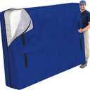 Cosy Family Mattress Bags for Moving with 8 Handles - 170GSM Extra-Thick Mattress Bag for Moving Supplies - Reusable Mattress Cover Protector Storage with Zipper, Blue, Full