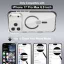 Magnetic for iPhone 17 Pro Max Case with Privacy Screen Protector & Full Camera Cover,[Non-Yellowing] Shockproof Clear Phone Case Compatible with MagSafe Women Girls for iPhone 17 ProMax