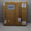 Foldable Grid Wall Panels, Gridwall Panels with Folding Baskets, Tool-Free Assembly and Folding, for Storage and Retail Merchandise Display (Black), 23.62 x 19.68 x 76.37 inches