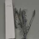 Stainless Steel&Silicone Food Tongs Set of 3 (9+9+12 Inch) - BPA-Free&Heat Resistant Non-Scratch BBQ&Cooking Tools,Strong Grip Locking for Grilling,Pasta,Air Fryer,Salad,Dishwasher Safe