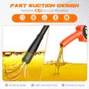 Portable Fuel Transfer Pump, Battery Powered Siphon Pump for Gasoline, Fuel, Gas, Diesel, Water Transfer, 3.0 GPM Flow Oil Extractor with Powerful Suction Ergonomic Nozzle 39 Inches Hose