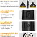 360°Motion Sensor Outdoor Post Lights with GFCI Outlet 2-Head,4 Modes Dusk to Dawn Lamp Post Light Fixture,Waterproof Aluminum Outside Light Posts Outdoor Lighting for Yard Garden Driveway,Hardwired