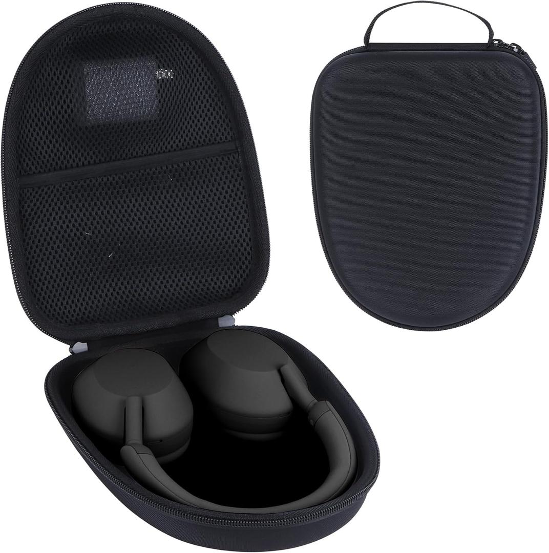 Hard Case Replacement for Sony WH-1000XM6, WH-1000XM5, WH-1000XM4, WH-1000XM3 Noise Canceling Headphones, Portable Travel Headphone Cases (Black Case)