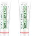 Mario Badescu Moisturizing Lip Balm for Dry Cracked Lips, Infused with Coconut Oil and Shea Butter, Ultra-Nourishing Lip Care Moisturizer for Soft, Smooth and Supple Lips, 2 Pcs